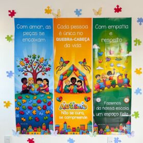 Painel dia da conscientização do autismo – Faixas