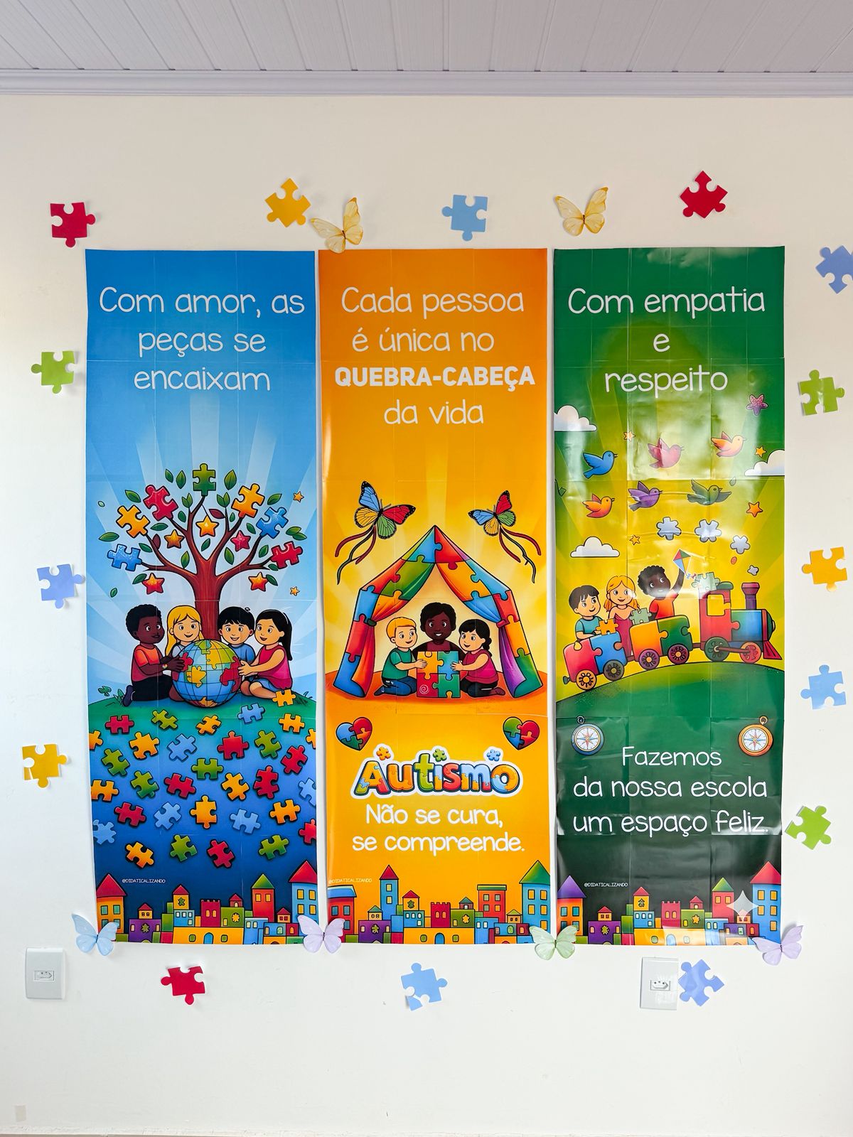 Painel dia da conscientização do autismo – Faixas