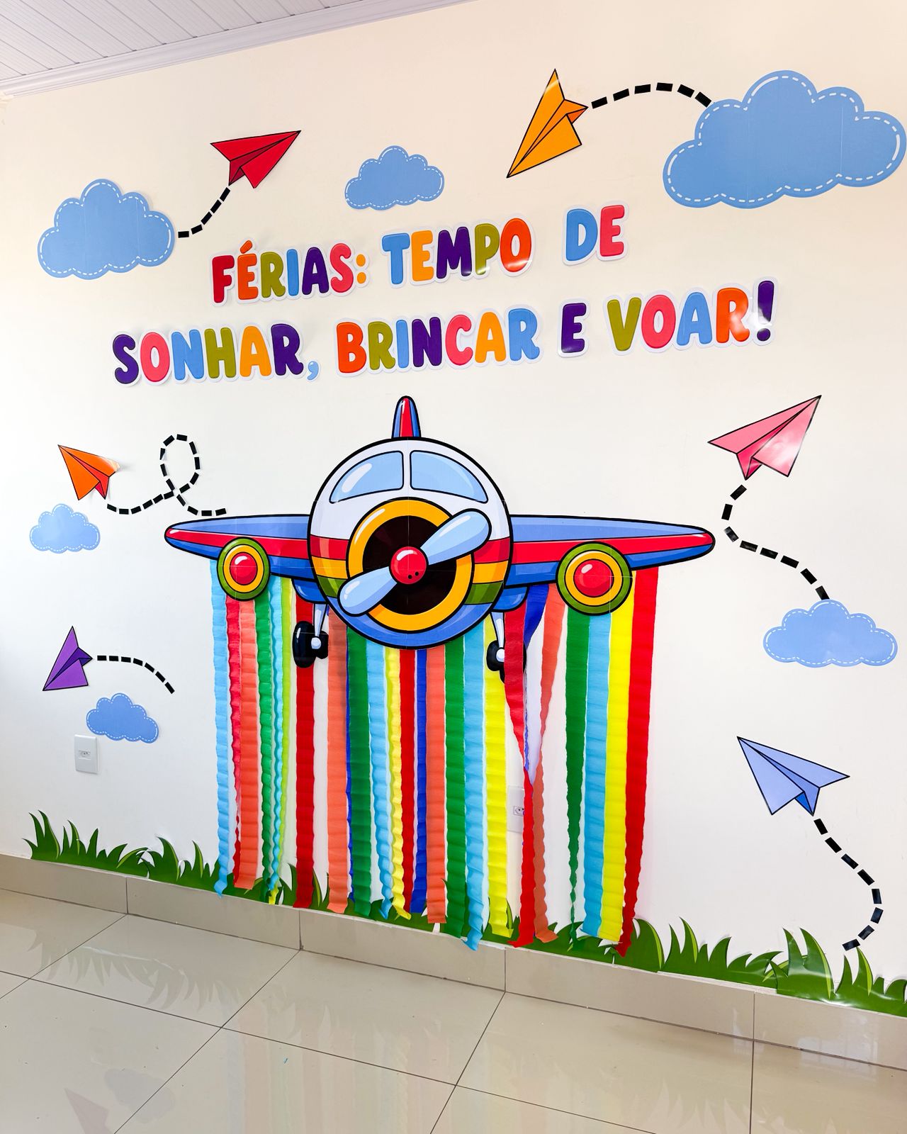 Painel para as Férias - Brincar e voar