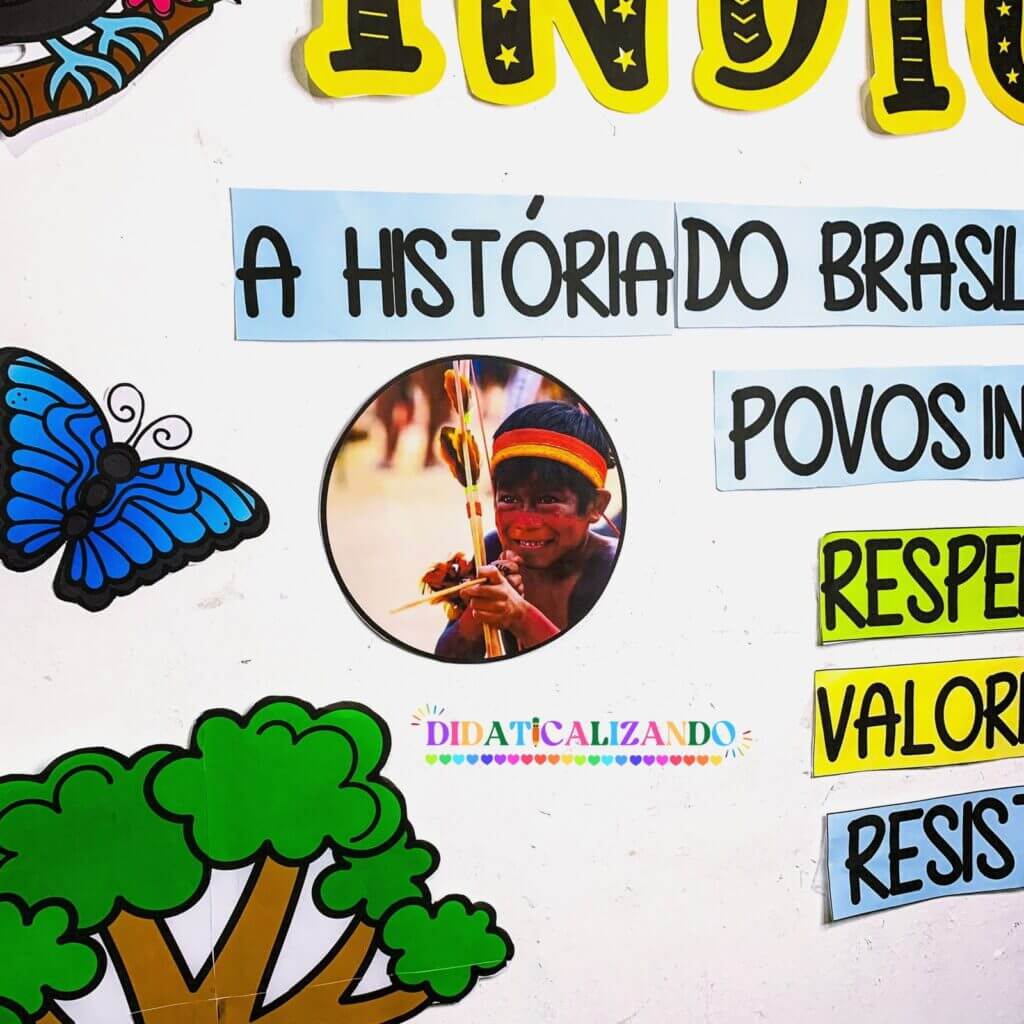 Mural – Dia dos Povos Indígenas – Lojinha Didaticalizando