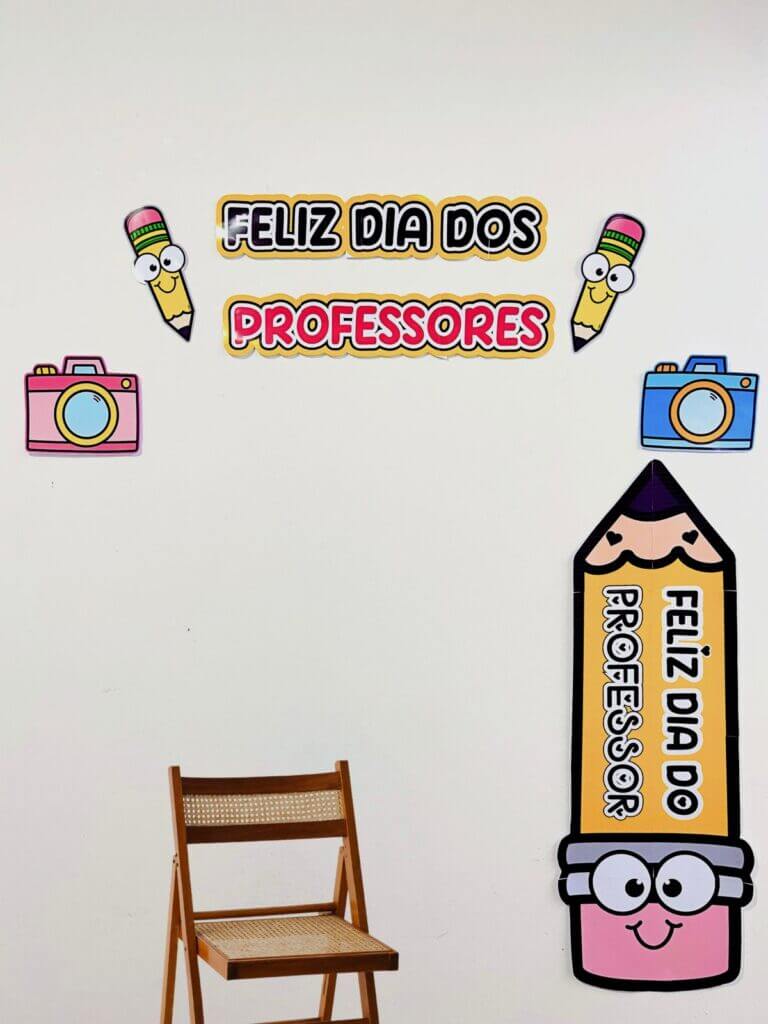 Mural – Dia dos professores – Lojinha Didaticalizando