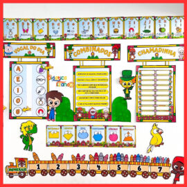 Kit organizaçao sala de aula - Tema: Sítio do Picapau Amarelo