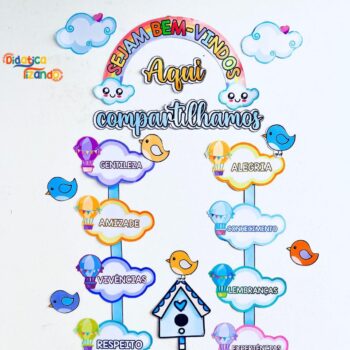 Painel para porta - Voando Alto