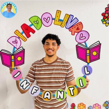 Bambolê para foto: dia do livro infantil