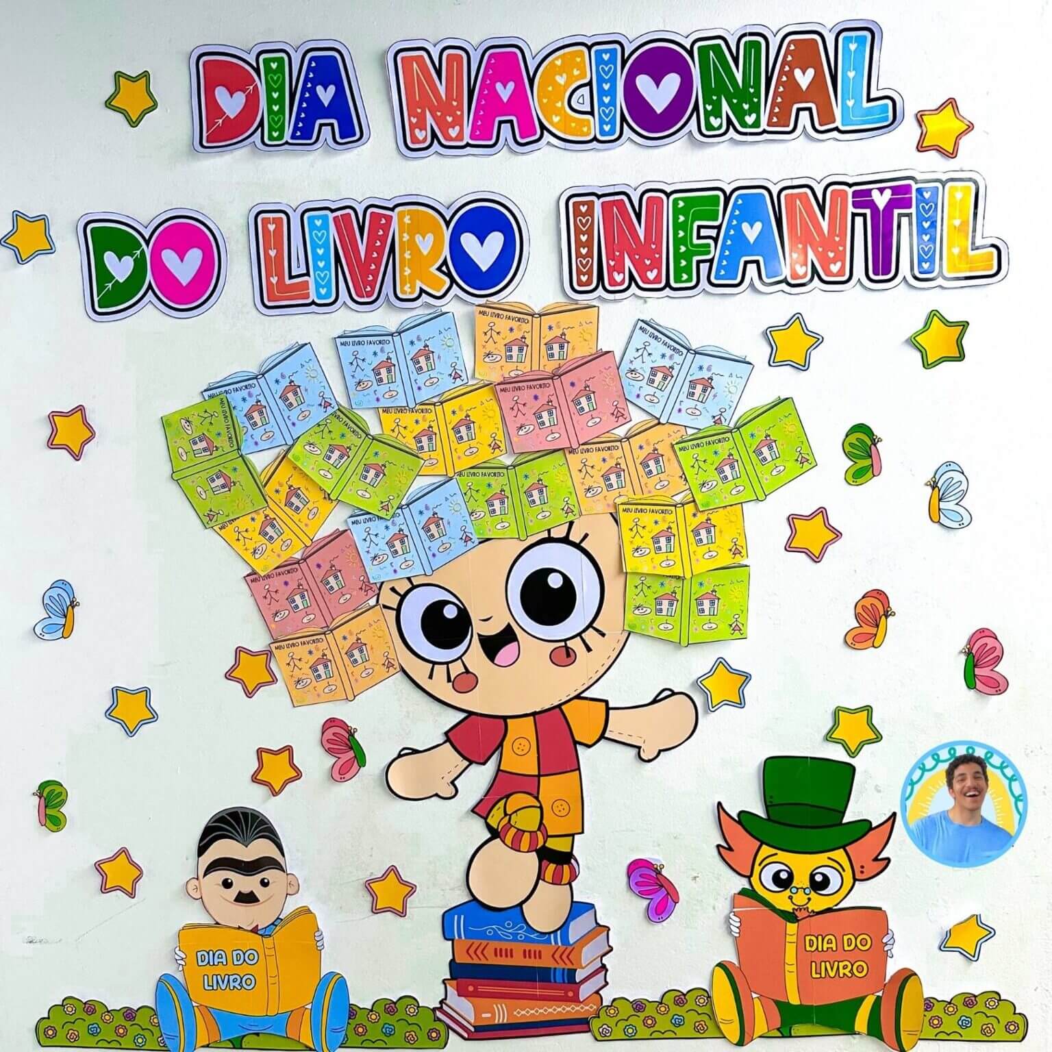 Painel Dia Nacional do Livro Infantil – Emília – Lojinha Didaticalizando