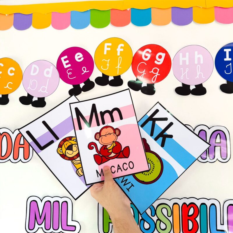 Alfabeto e Centopeia - Maiúsculo e Minúsculo- Possibilidades