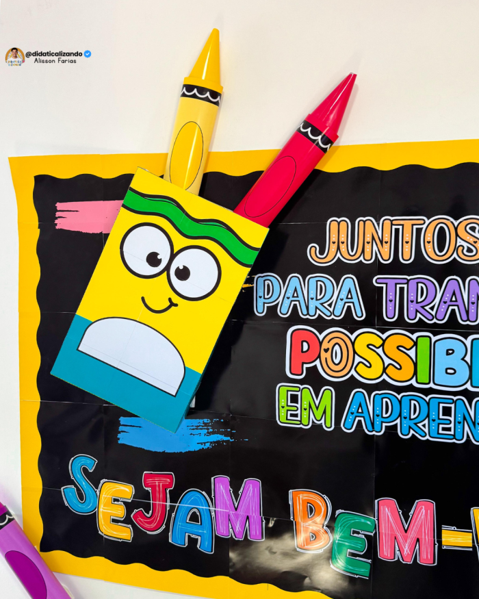 Painel – Volta às Aulas: Giz de Cera – Tema: Possibilidades - Imagem 9