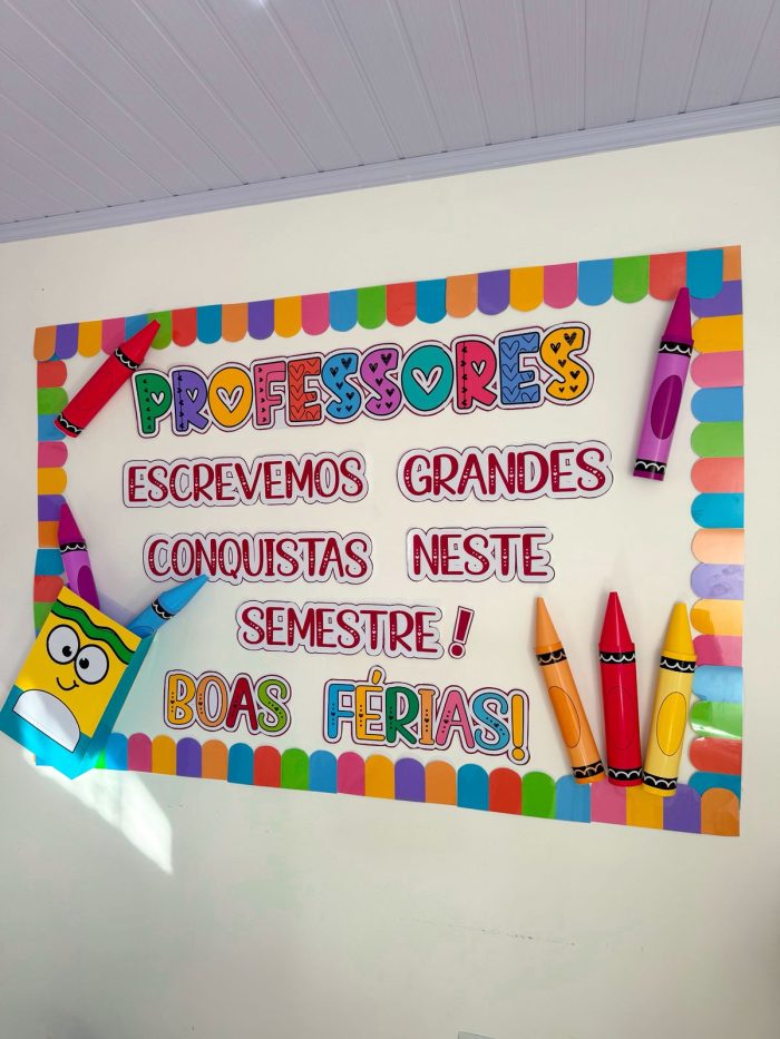 Painel de Férias para Professores – Tema Giz de Cera - Imagem 10
