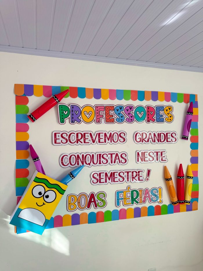 Painel de Férias para Professores – Tema Giz de Cera - Imagem 8