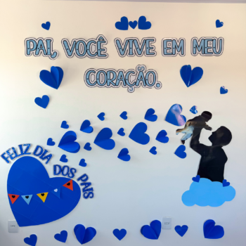 Painel Dia dos Pais – Tema - Coração