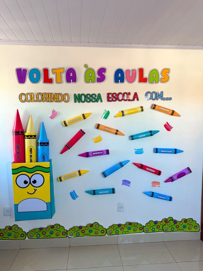 Volta às aulas - Giz de cera