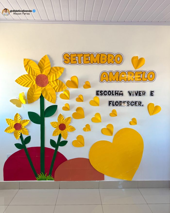 Painel Setembro Amarelo — Viver e Florescer