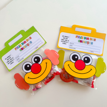 Lembrancinha Dia das Crianças – Sacolinha Tema Palhaço