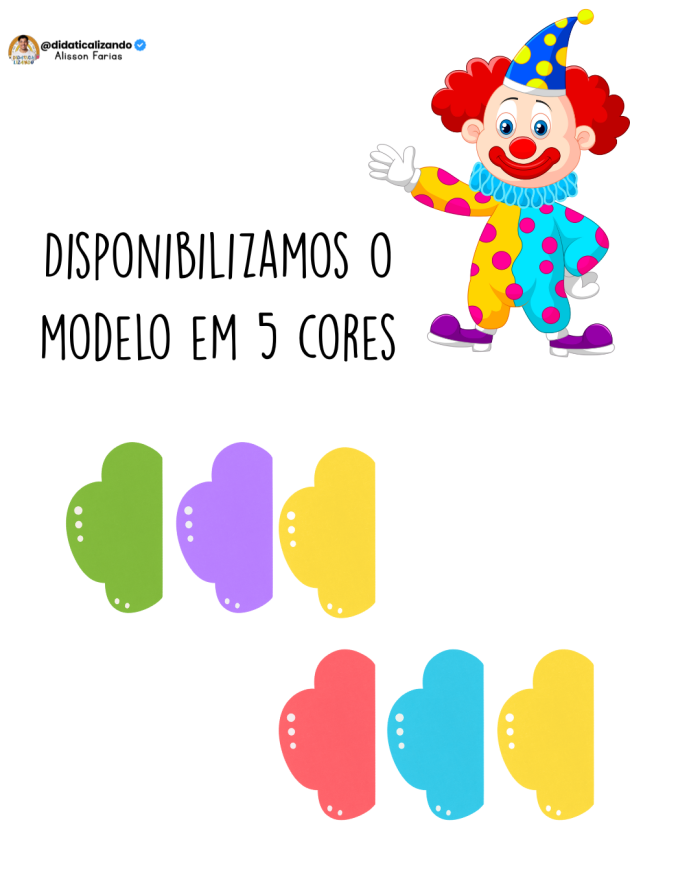 Lembrancinha Dia das Crianças – Sacolinha Tema Palhaço - Imagem 3