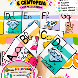 Alfabeto e Centopeia  - Cursivo e Maiúscula – Possibilidades
