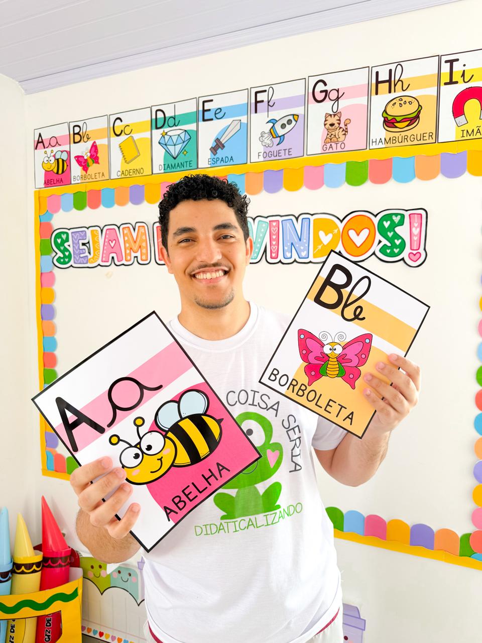 Alfabeto e Centopeia - Cursivo e Maiúscula – Possibilidades - Imagem 5