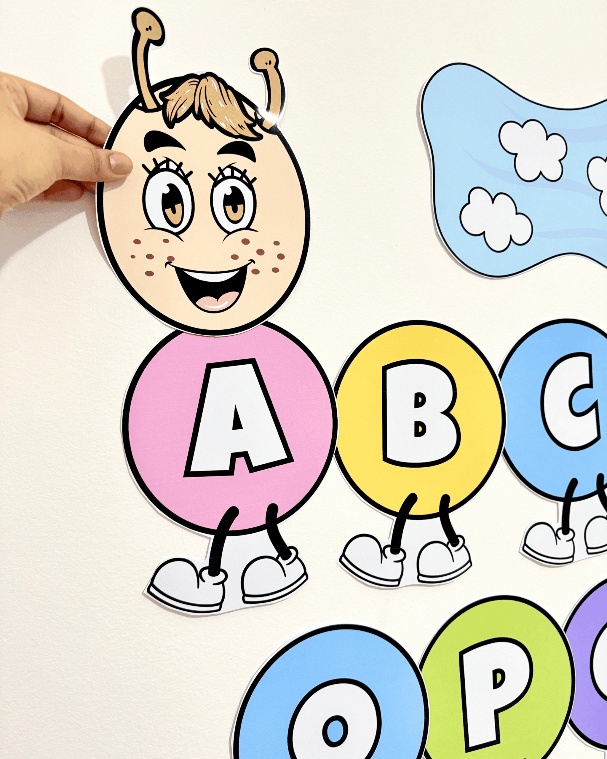 Centopeia do Alfabeto - Cores Pasteis - Imagem 4