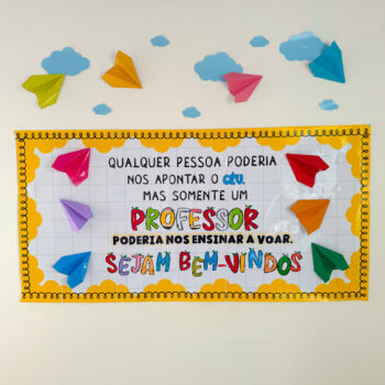 Painel Bem-vindos Professores – Tema Voar