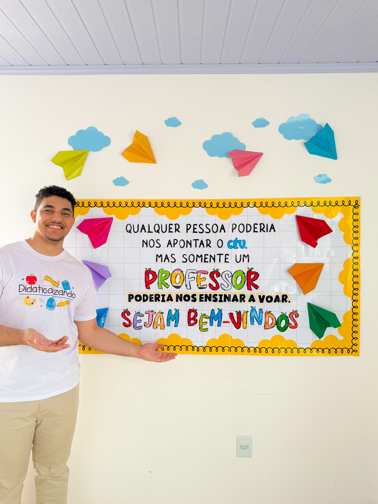 Painel Bem-vindos Professores – Tema Voar - Imagem 5