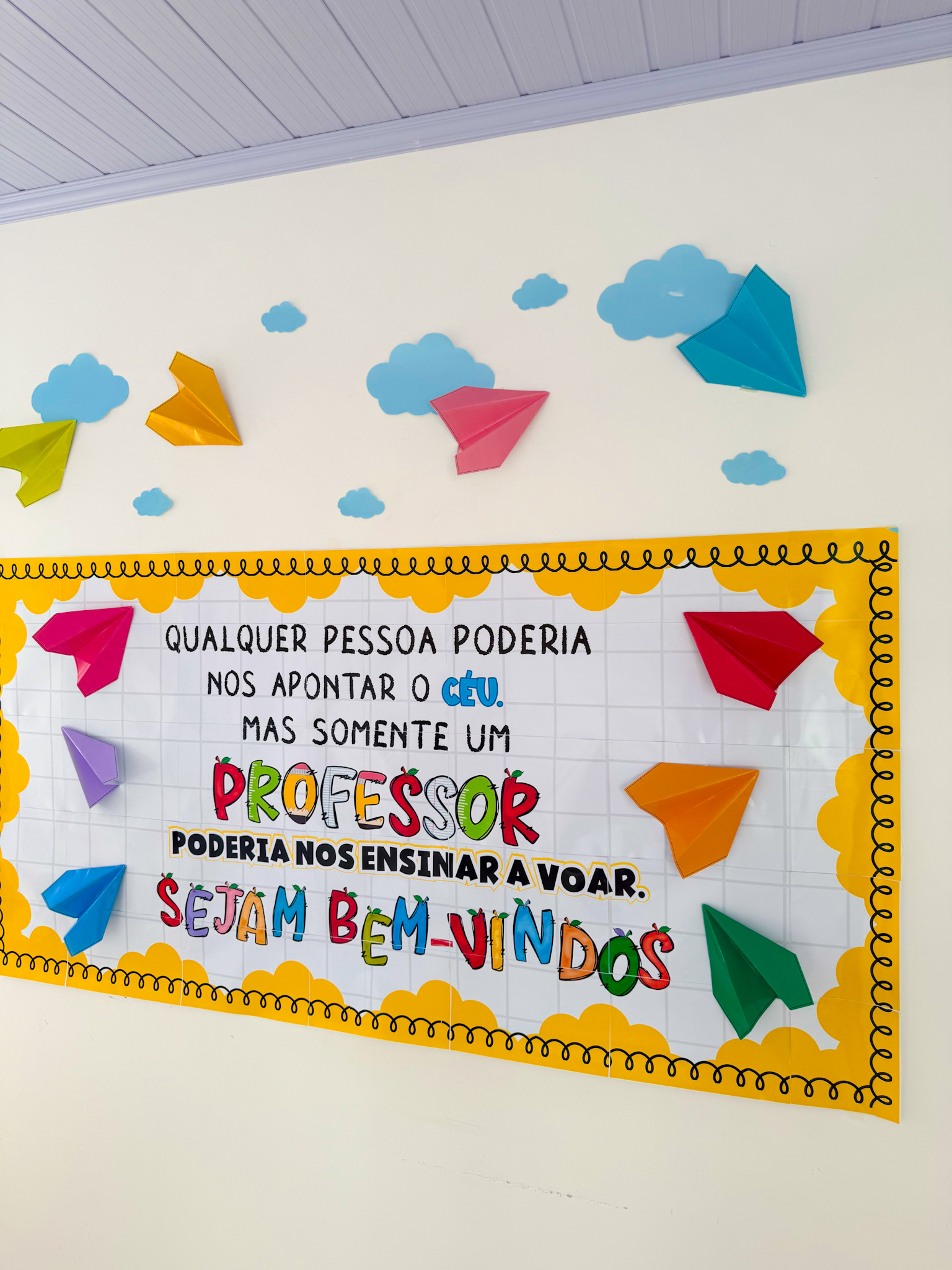 Painel Bem-vindos Professores – Tema Voar - Imagem 4