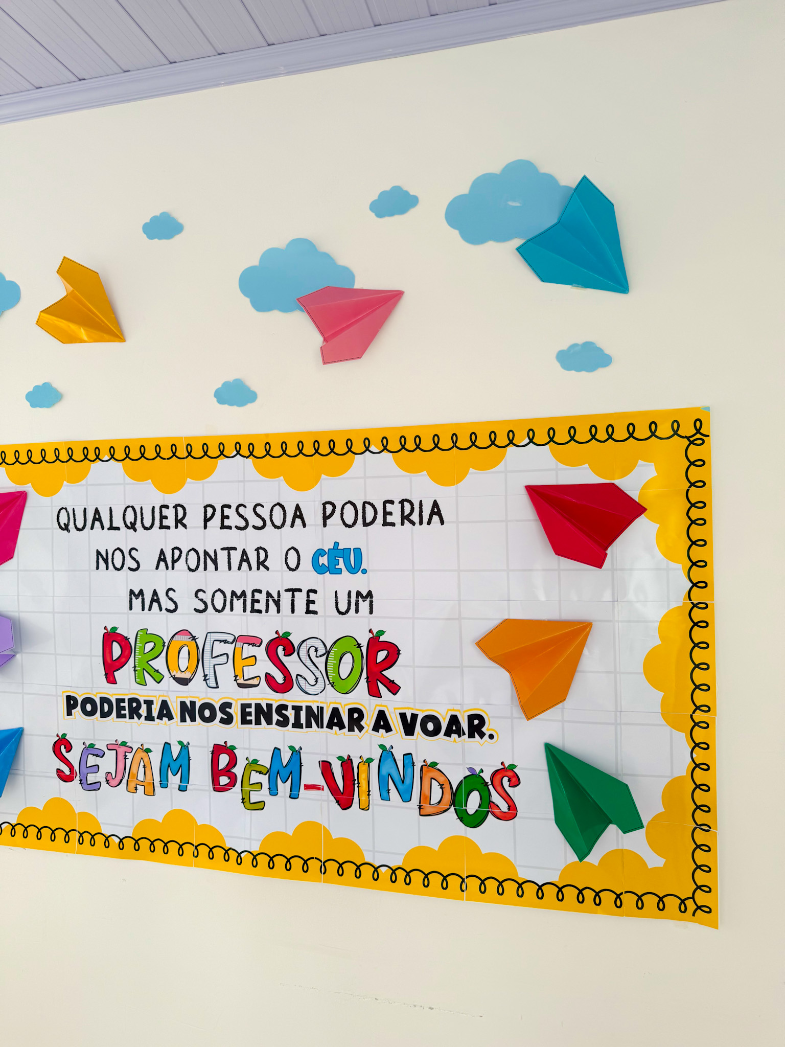 Painel Bem-vindos Professores – Tema Voar - Imagem 3