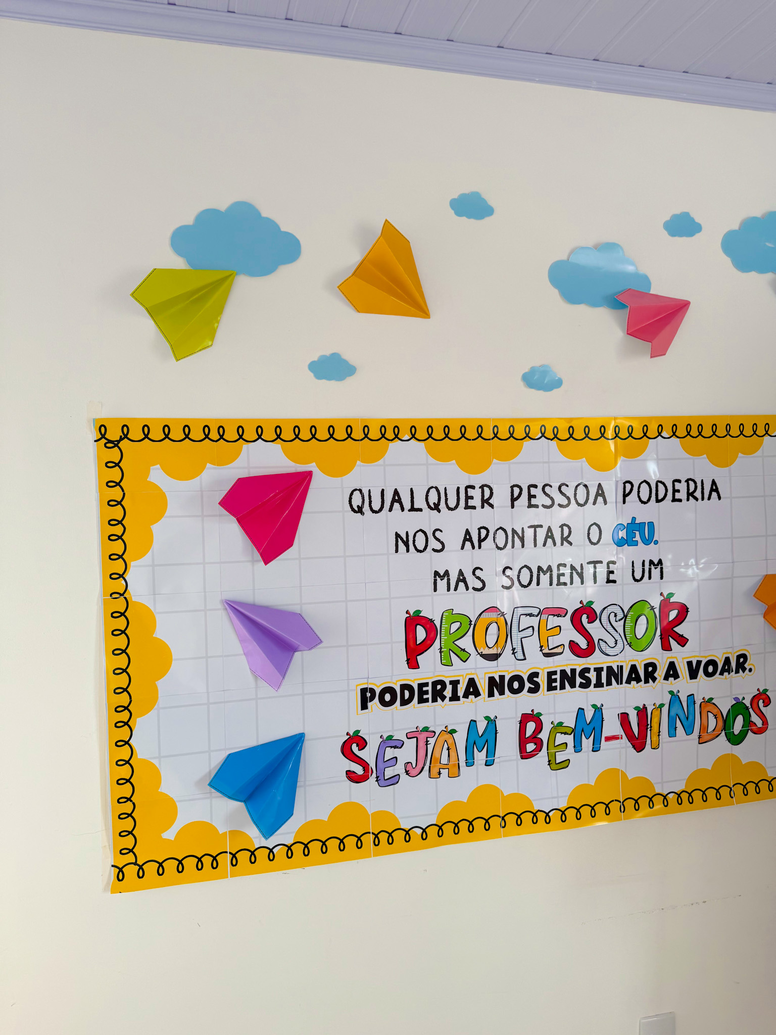 Painel Bem-vindos Professores – Tema Voar - Imagem 2
