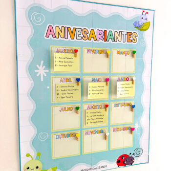 Aniversariantes do Dia | Tema Jardim