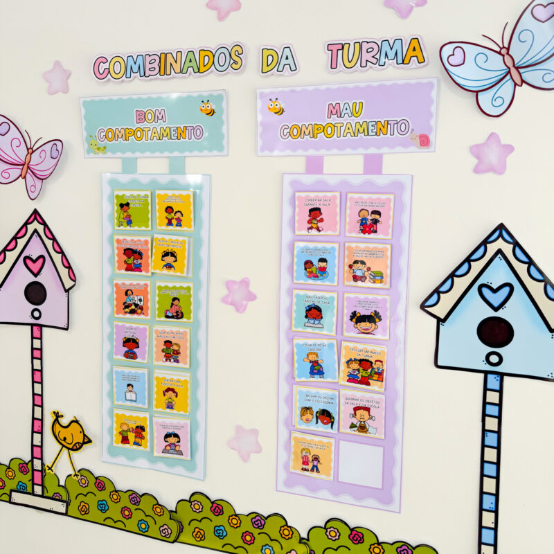 Combinados da Turma – Tema Jardim