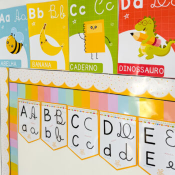 Alfabeto Minas + Bandeirola do Alfabeto | Tema Jardim