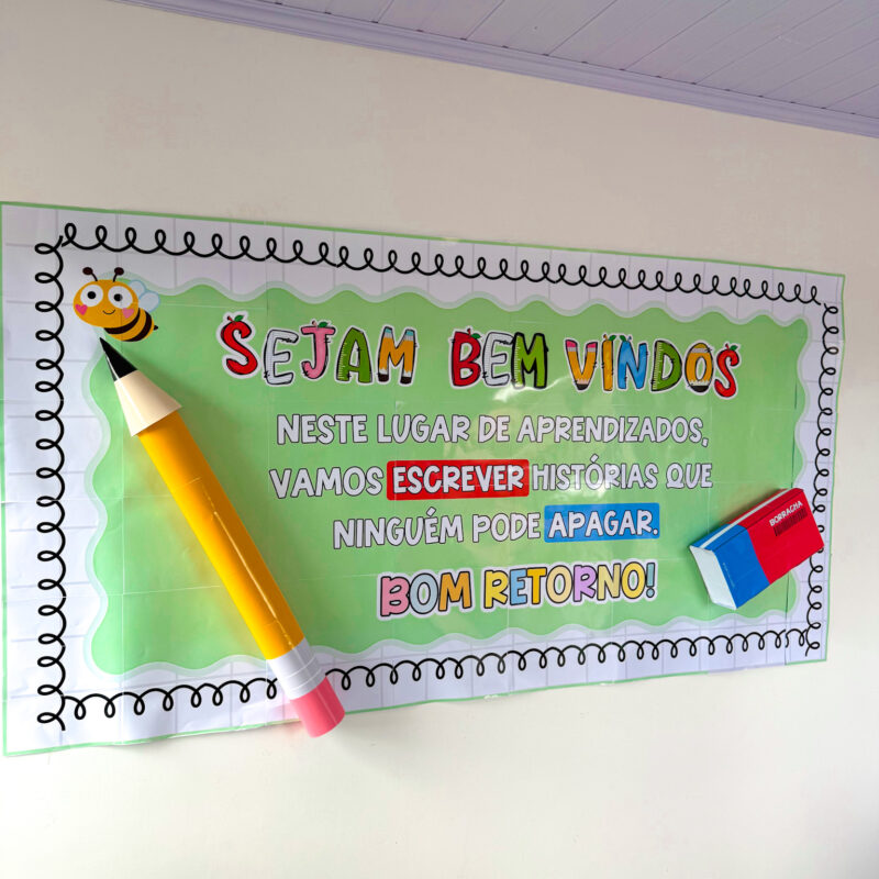 Painel Volta às Aulas – Bom Retorno | Grande