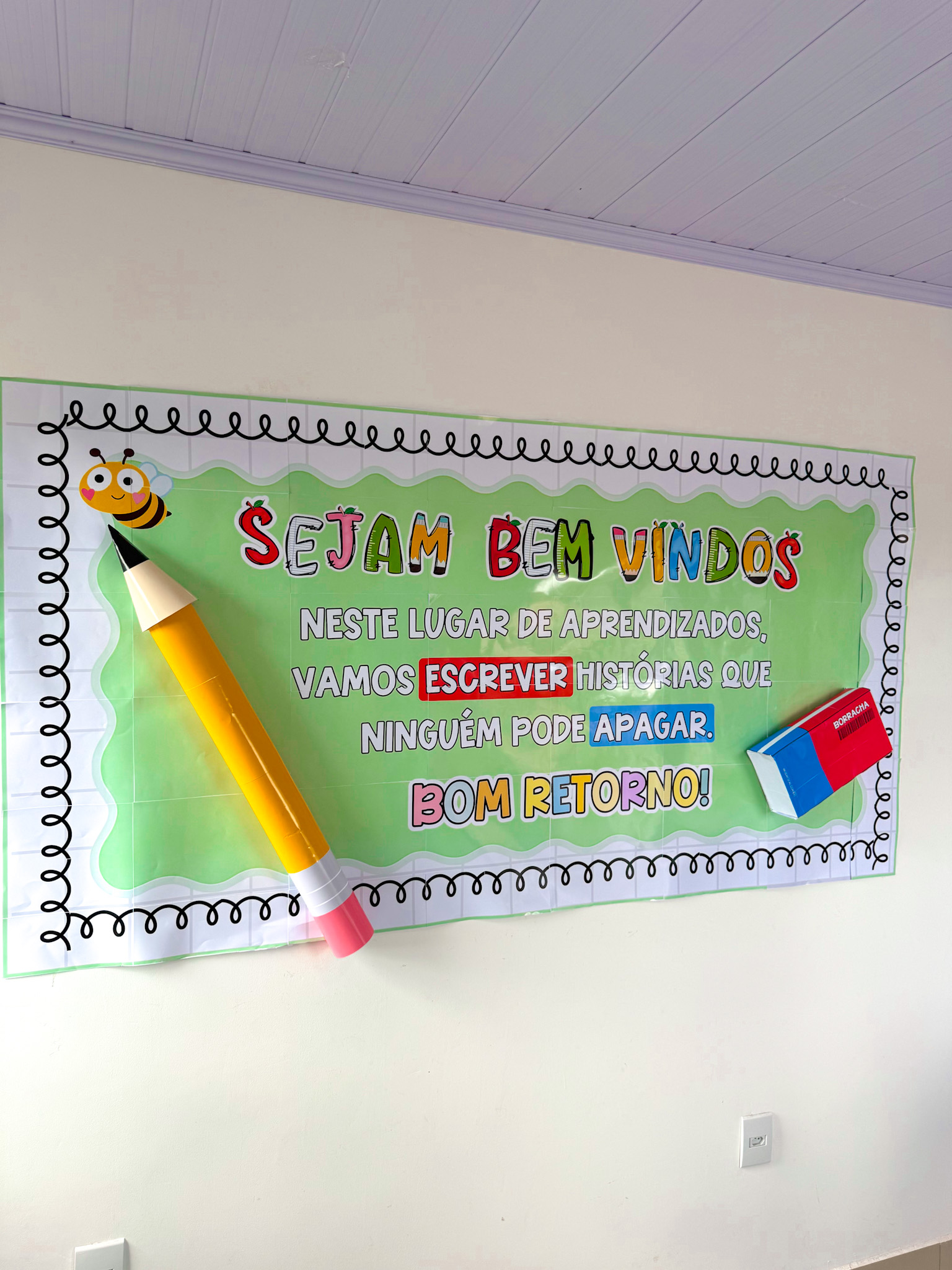 Painel Volta às Aulas – Bom Retorno | Grande