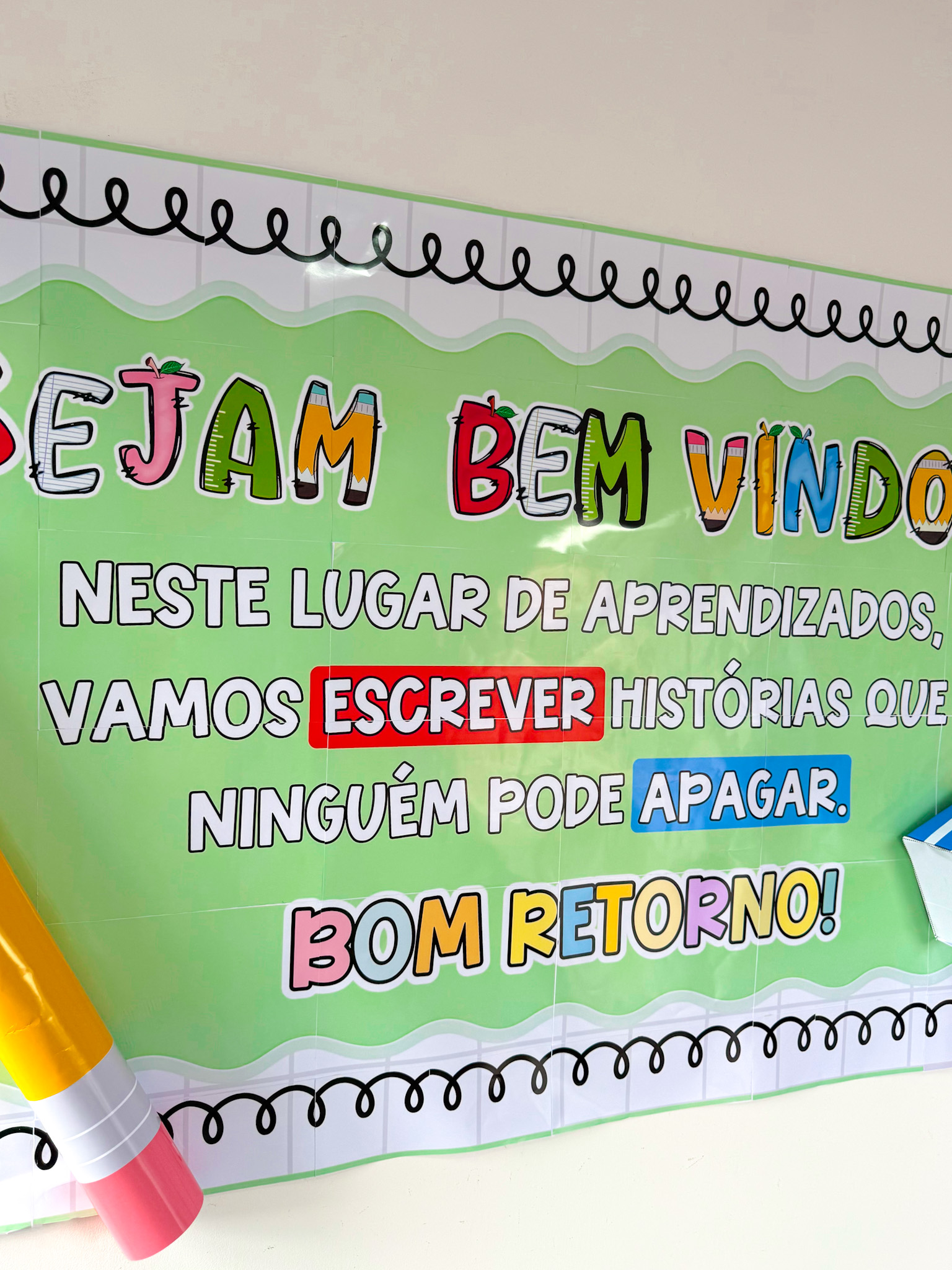 Painel Volta às Aulas – Bom Retorno | Grande - Imagem 13