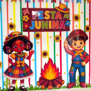 Painel Festa Junina - Personagens