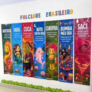 Faixas Decorativas do Folclore - Kit com 8 Personagens