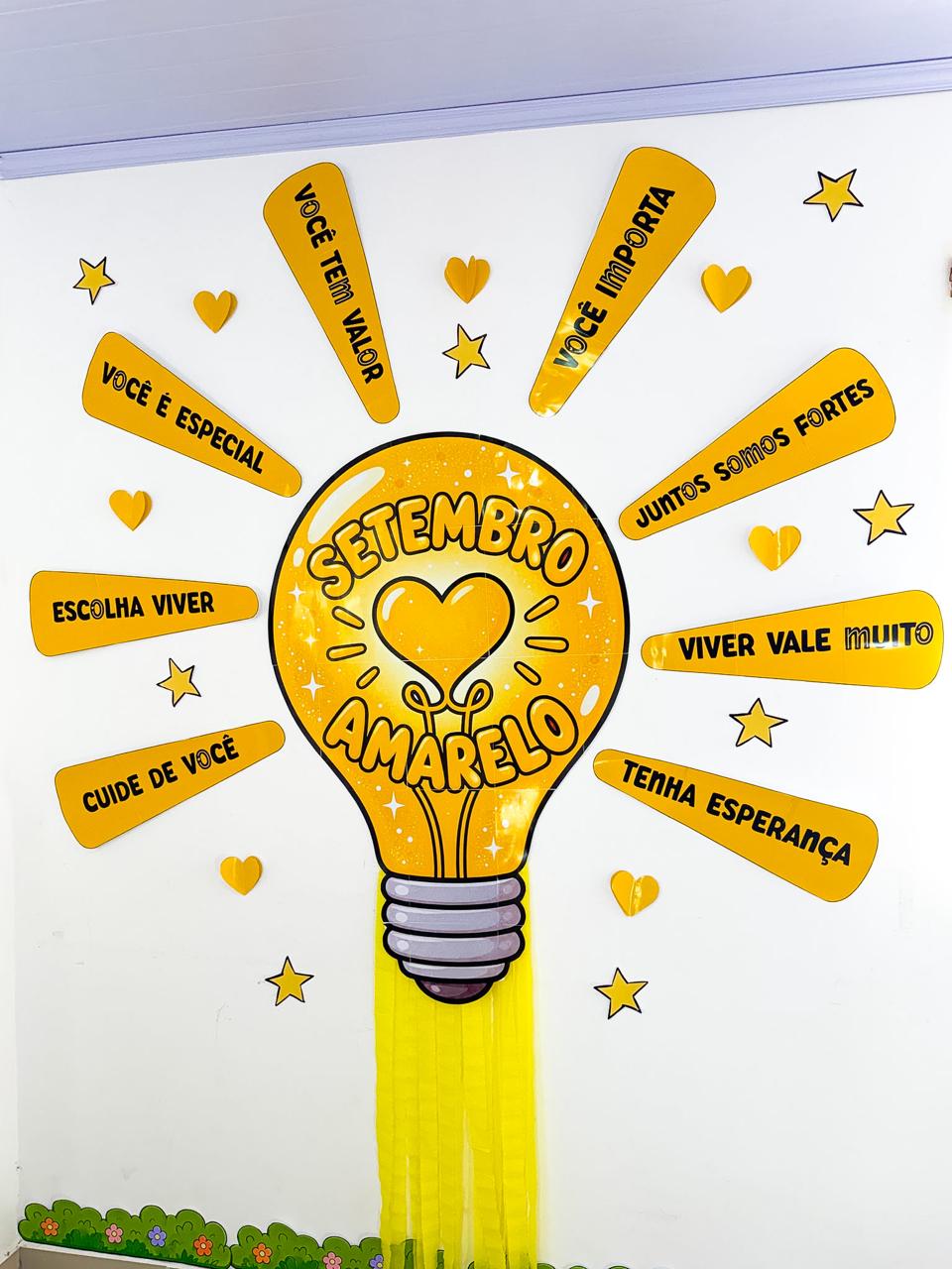 Painel Setembro Amarelo - Lâmpada