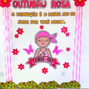 Painel Outubro Rosa - Cuide-se